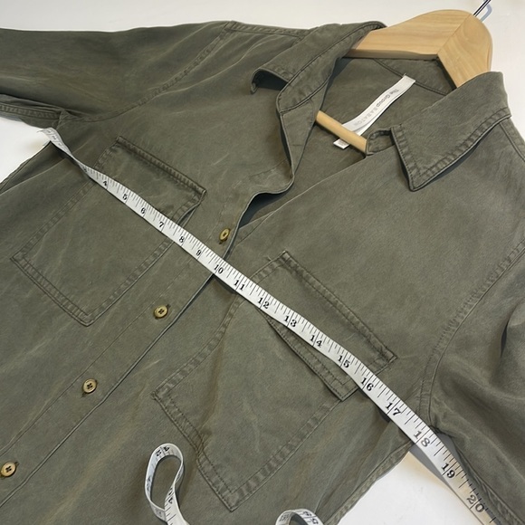 Aritzia Babaton Utility Shirt Size XXS Green - Picture 7 of 10